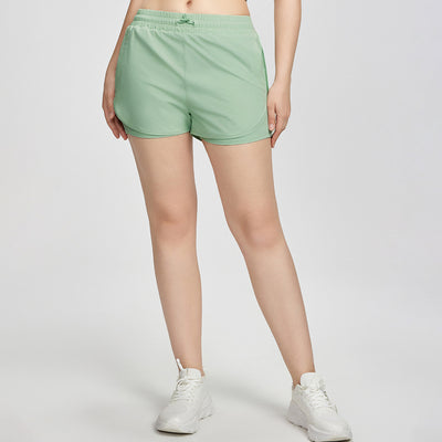 TrailReady Pocket Yoga Shorts Anti-Exposure Drawstring Fit