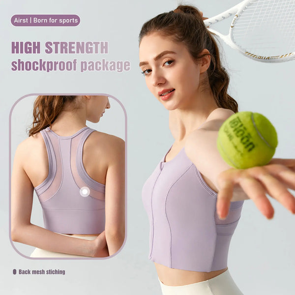 Sports Tops High Strength With Chest Pad